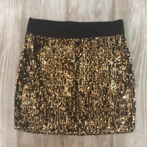 Sequin Mini Skirt
